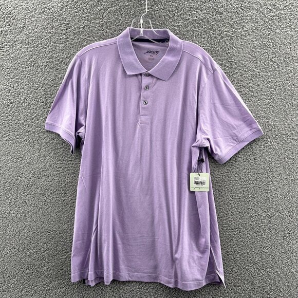 New Jeremy Argyle NYC Polo Mens XL Lavendar Slim Fit - Picture 1 of 8